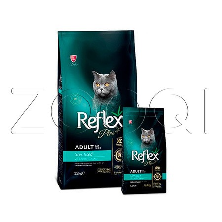 Reflex Plus Adult Sterilised Chicken для стерилизованных взрослых кошек (курица)