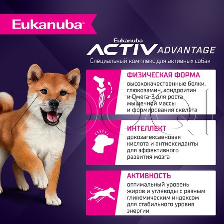 Корм Eukanuba для щенков (ягненок)