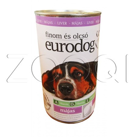 Eurodog консервы для собак с печенью