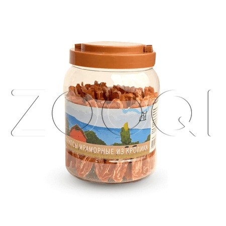 Nord Farm Лакомство Стрипсы мраморные из кролика для собак, 700 г