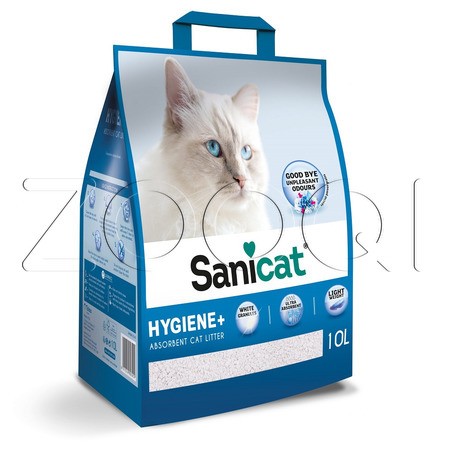 Наполнитель Sanicat Hygiene + White для кошачьего туалета