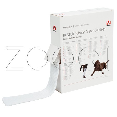 BUSTER Бинт эластичный трубчатый, белый