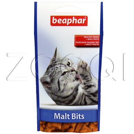 Beaphar Malt Bits Подушечки с мальт-пастой для кошек (курица)