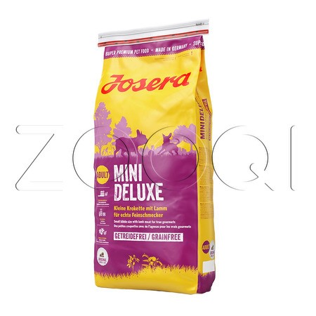 Josera Mini Deluxe Adult Mini/Sensitive 25/17 для взрослых собак мелких пород (ягнёнок, овощи, фрукты и травы)