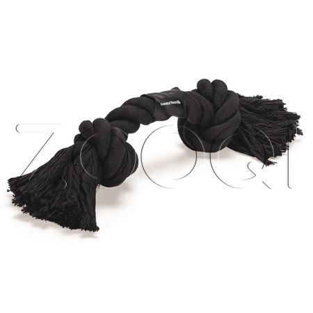 Beeztees Игрушка «Канат с двумя узлами» для собак, черный