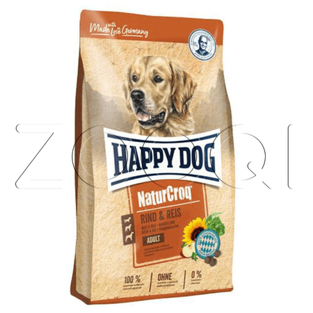 Happy Dog Naturcroq Adult Beef & Rise 22/9 (говядина и рис)