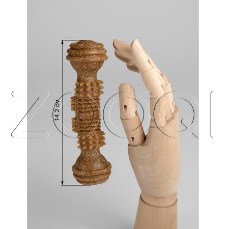 INDIGO Игрушка «Шкант» с древесным волокном для собак, 14,2x3,8 см