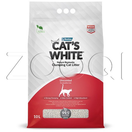 Cat's White Natural наполнитель комкующийся для кошачьего туалета (натуральный)