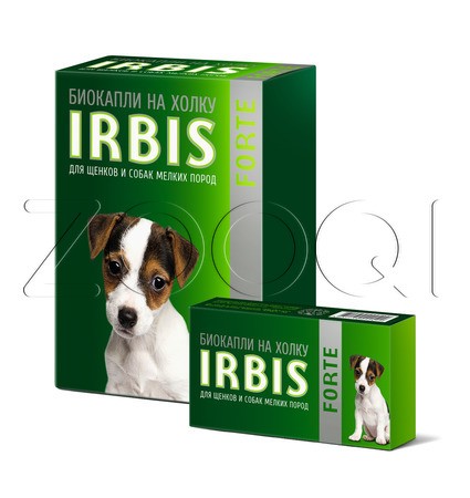 ИРБИС «ФОРТЭ» Биокапли на холку для щенков и собак мелких пород