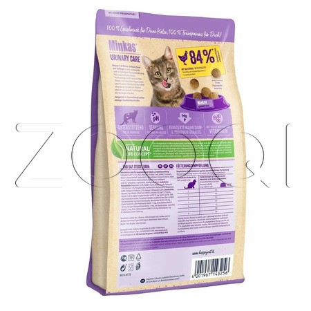 Happy Cat Minkas Urinary Care 32/12 для профилактики мочекаменных заболеваний (птица)
