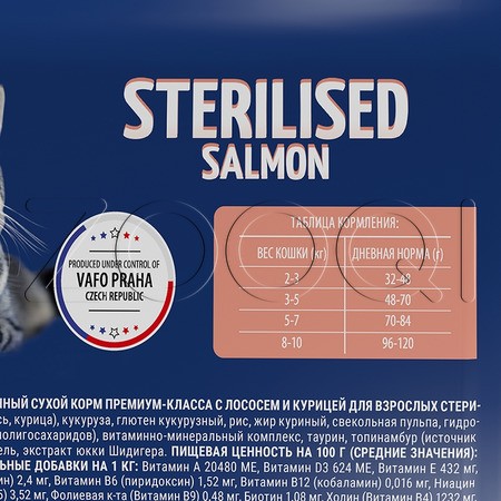 Корм Brit Premium Cat Sterilized Salmon & Chicken для кошек (лосось, курица)