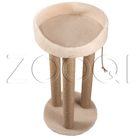 Cat House Когтеточка «Тринога с лежанкой» (джут), 85 см