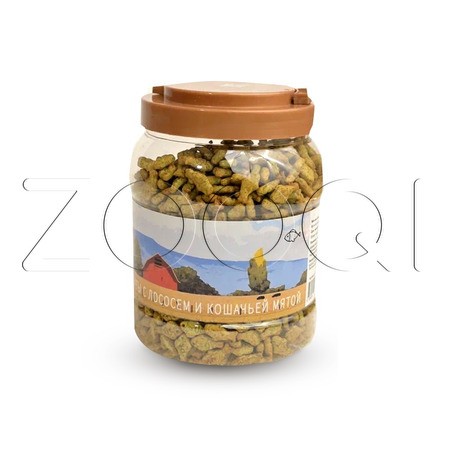 Nord Farm Лакомство Бисквиты с лососем и кошачьей мятой для кошек