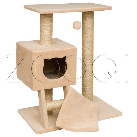 Q-zoo Комплекс с лесенкой для кошек, сизаль, 75х45х96 см