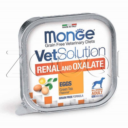 Паштет Monge VetSolution Dog Renal and Oxalate для собак (яйцо, свинина), 150 г