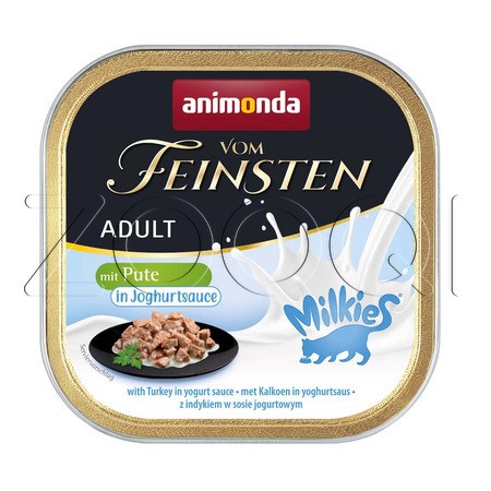 Консерва Vom Feinsten Adult Milkies для кошек (индейка в йогуртовом соусе), 100 г