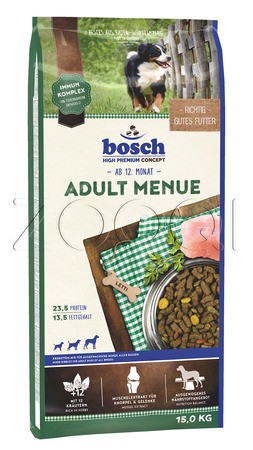 Bosch Adult Menu