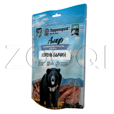 ТерриториЯ Амур Сублимированное лакомство «Корень бычий» для собак, 65 г