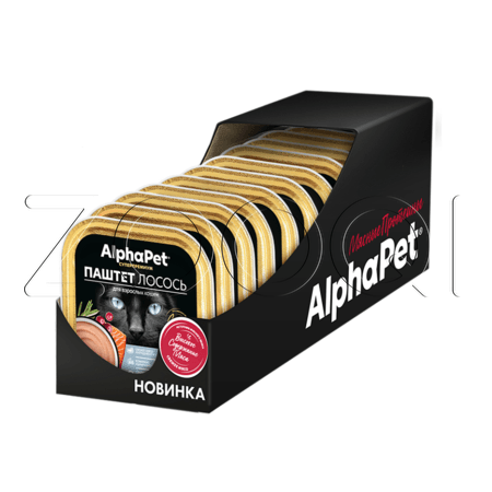 Паштет AlphaPet Суперпремиум для кошек (лосось), 100 г