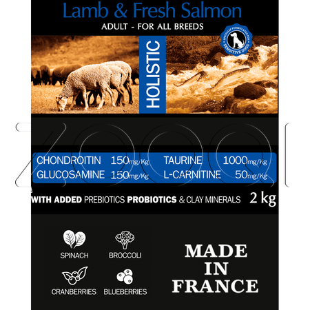 AMBROSIA Grain Free Beef Lamb & Fresh Salmon для взрослых собак всех пород (ягненок, лосось)
