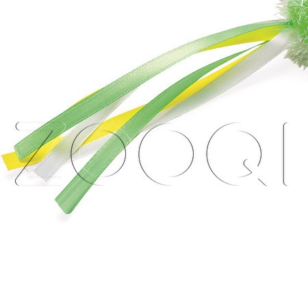 Beeztees Удочка «Шарик с лентой» для кошек, в ассортименте, 47 см