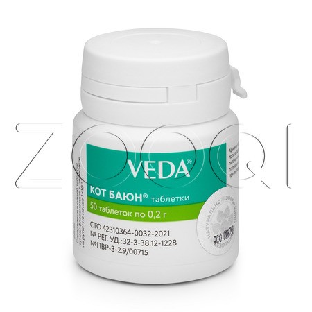 Кот Баюн Таблетки для кошек и собак, 50 табл