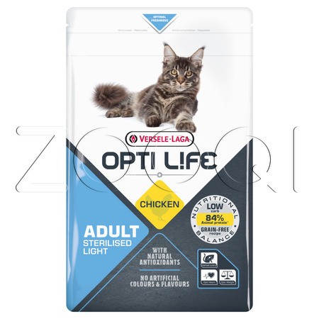 Opti Life Cat Sterilised для стерилизованных кошек (курица)