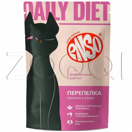 Рагу Enso Daily Diet для кошек (перепелка), 85 г