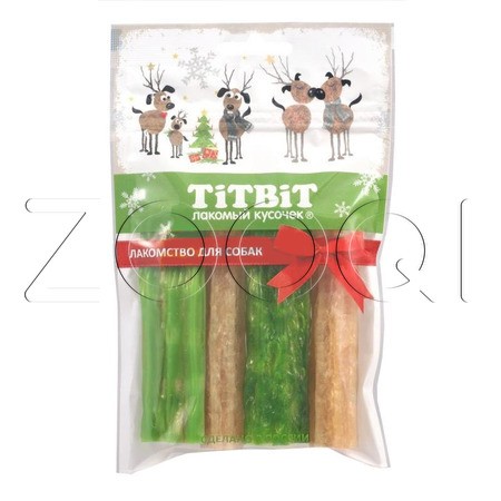 TiTBiT Палочки мармеладные для собак Green snack (Новогодняя коллекция), 100 г