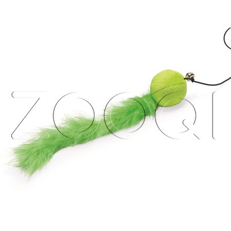 Beeztees Удочка «Шарик с пером» для кошек, в ассортименте, 45 см