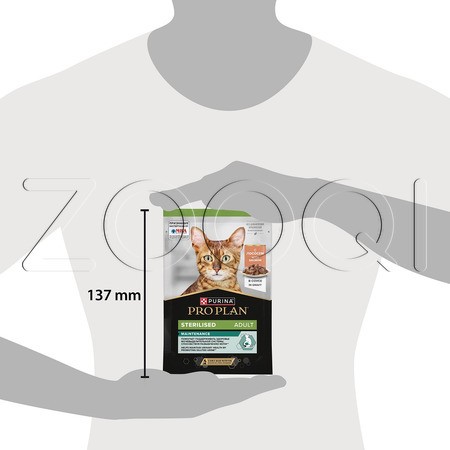 Пауч Purina Pro Plan Maintenance Sterilised Adult для кошек (кусочки с лососем в соусе), 85 г