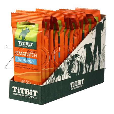 TiTBiТ Гематоген мясной immuno для собак, 35 г
