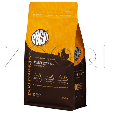Корм ENSO Dog Formula Perfect Start для щенков (утка, яблоко)