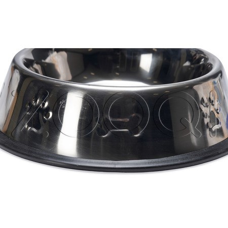 Beeztees Миска стальная хромированная для собак, 16.5 см