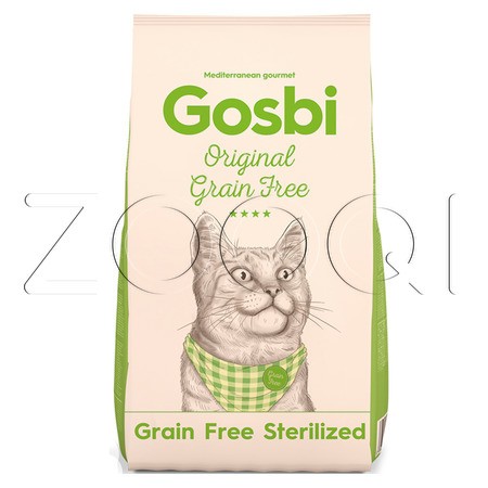 Gosbi Original Grain Free Sterilized Cat беззерновой для взрослых стерилизованных кошек
