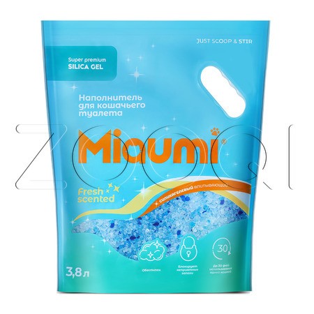 Miaumi Silica Gel Fresh Scented Впитывающий силикагелевый наполнитель для кошачьего туалета (свежесть)