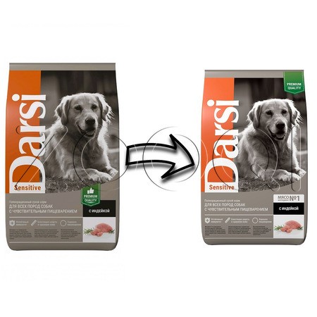 Корм Darsi Sensitive для собак (индейка)