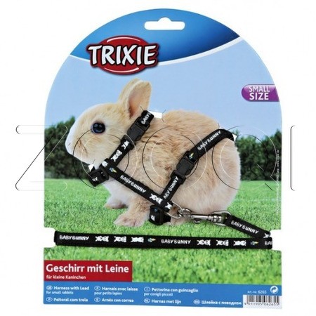 Trixie Набор шлея и поводок для маленьких кроликов