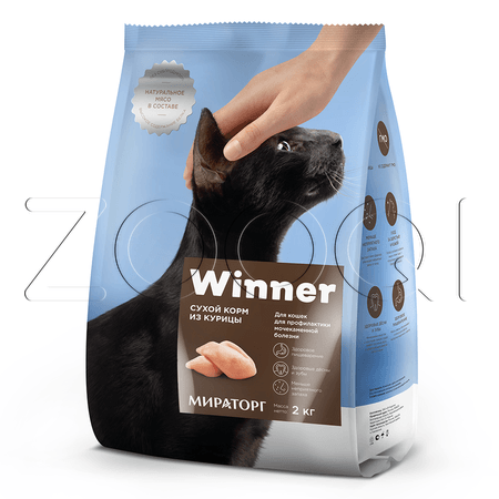 МИРАТОРГ Winner для кошек с мочекаменной болезнью (курица)