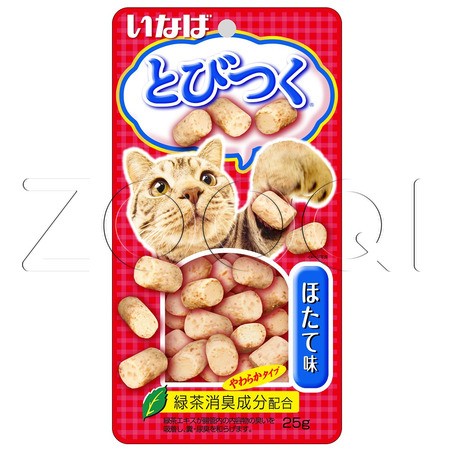 INABA Tobitsuku Лакомство для кошек (морской гребешок), 25 г