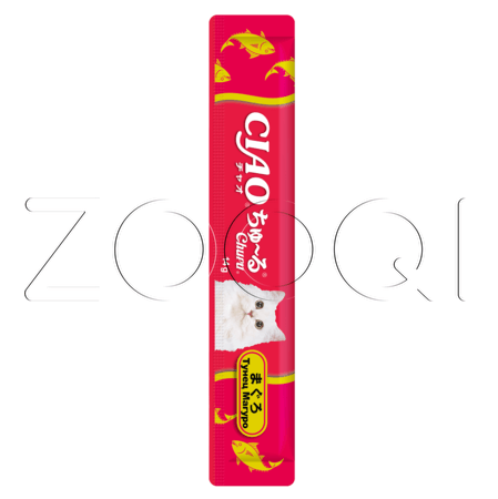 INABA CIAO Churu Пюре-лакомство для кошек (ассорти с тунцом Магуро и куриным филе), 14 г x 20 шт