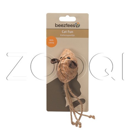 Beeztees Игрушка «Мышка с кошачьей мятой» для кошек, 6x16x5 см