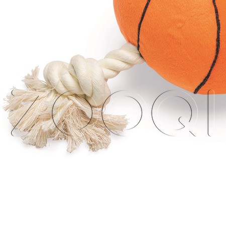 Beeztees Игрушка «Баскетбольный мяч с канатом» для собак, 27х13х13 см