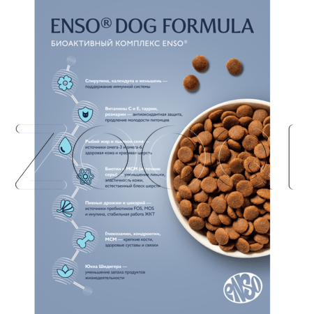 Корм ENSO Dog Formula Monoprotein для собак (рыба, брокколи)
