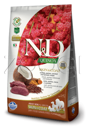 Farmina N&D Adult All Breeds Quinoa Skin & Coat Venison