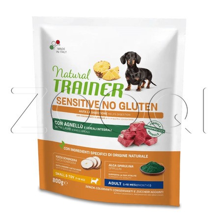 Trainer Natural Sensitive No Gluten Small & Toy Adult для взрослых собак мелких пород (ягненок)