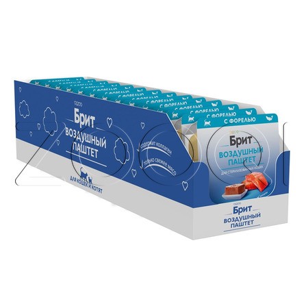 Паштет Брит Премиум для кошек (форель), 100 г