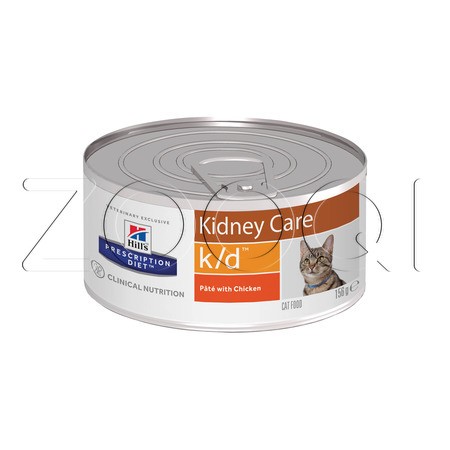 Hill's k/d Kidney Care для кошек с курицей, 156 г