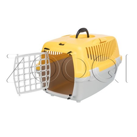TRIXIE Переноска «Capri Transport Box 1 & 2» для мелких животных 32х31х48 см, светло-серый/жёлтый
