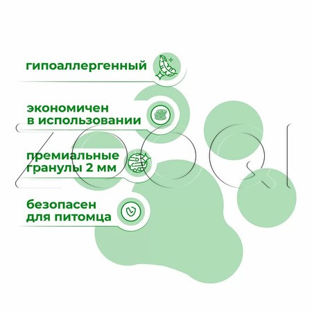 Miaumi TOFU Green Tea Scented Комкующийся растительный наполнитель для кошачьего туалета (зеленый чай)